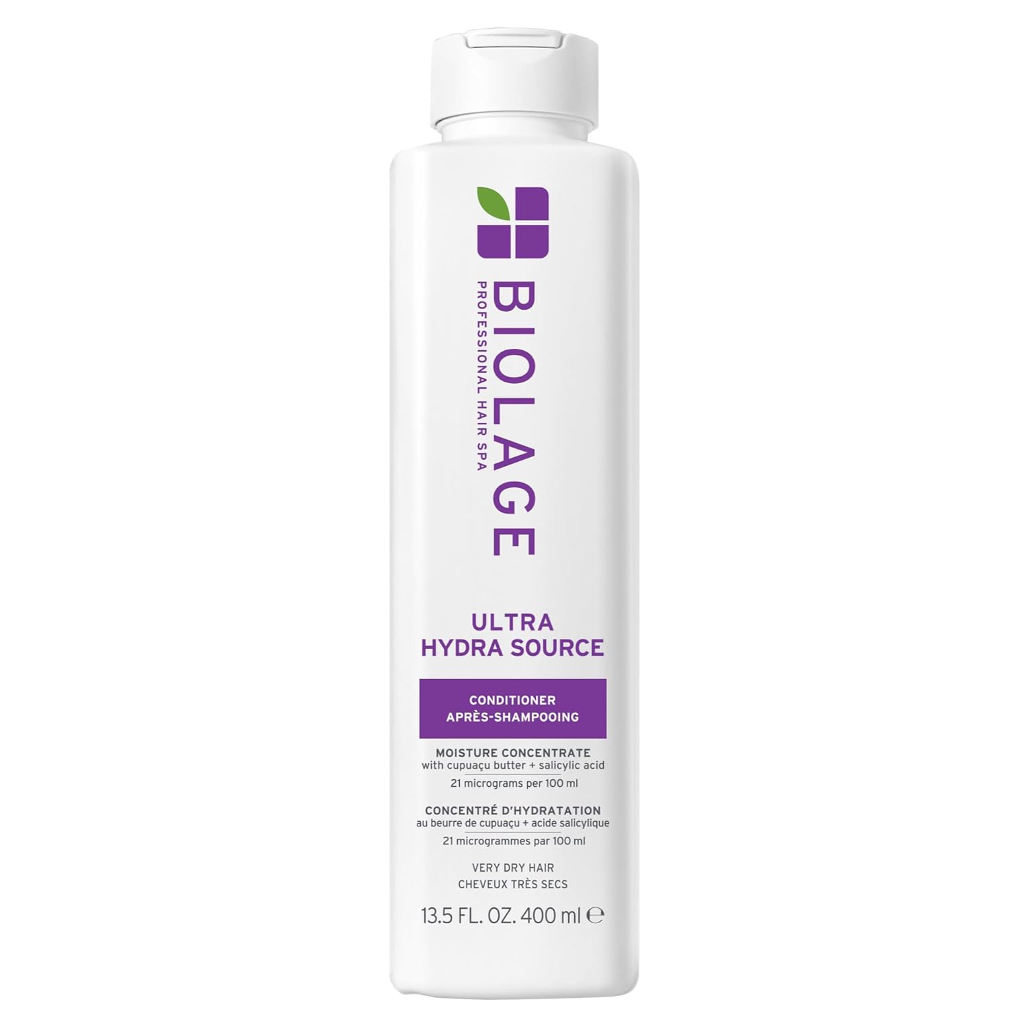 Biolage conditioner in a white bottle with the signature green Biolage logo.